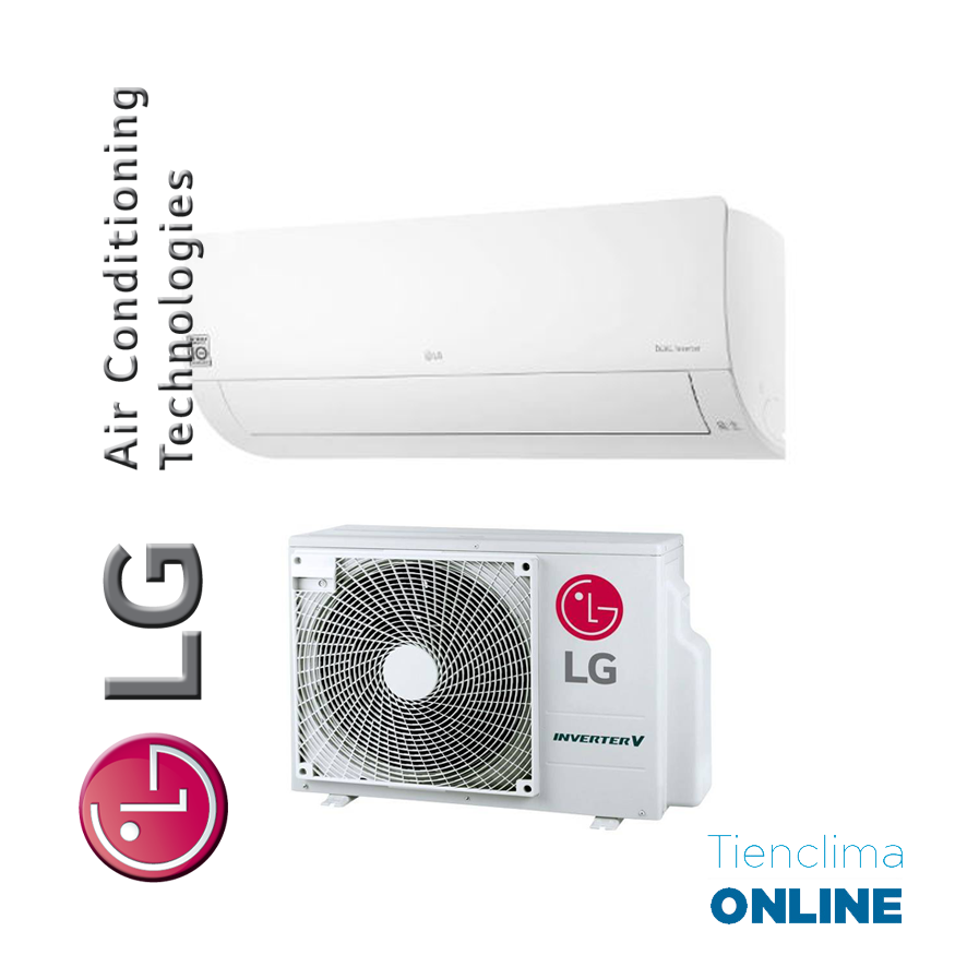 LG Confort Wifi R32: Aire Acondicionado con Wifi integrado, bomba de calor  inverter A++/A+